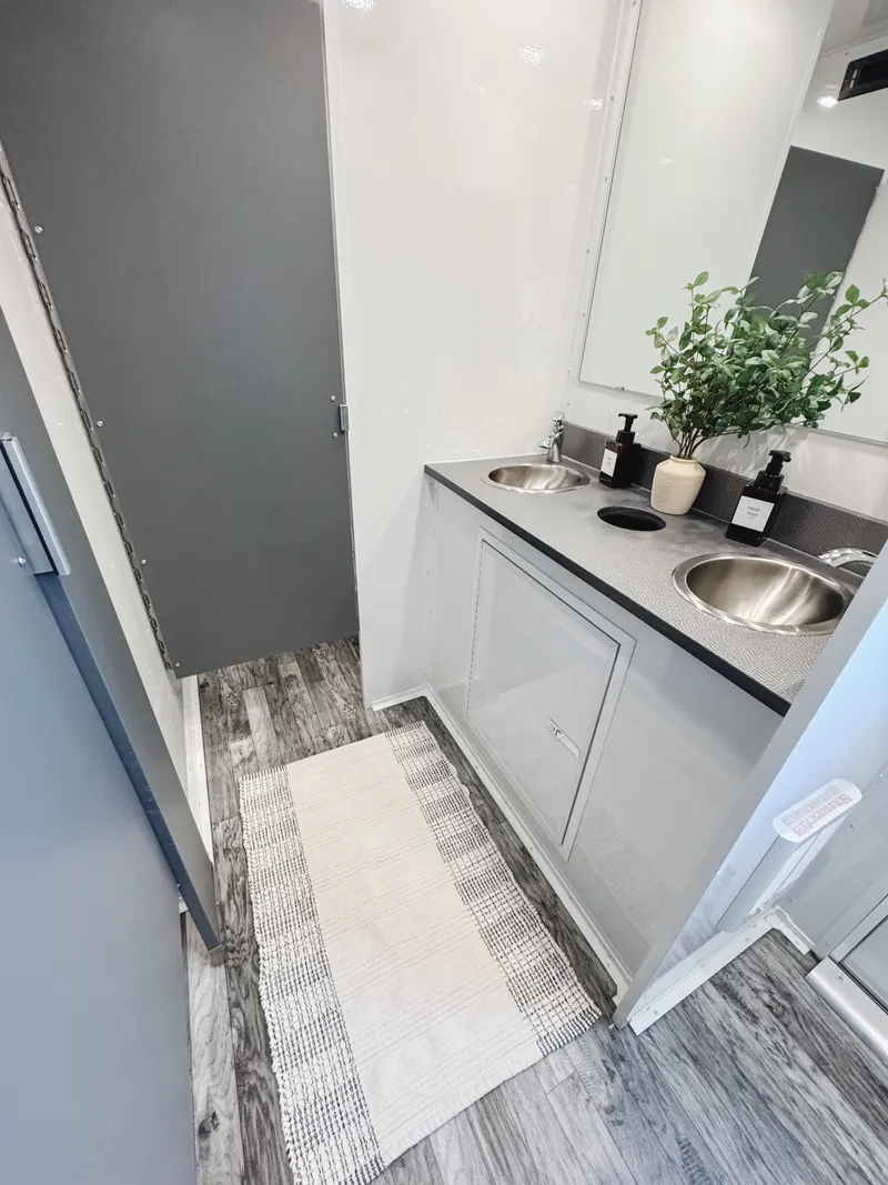 sinks with running water